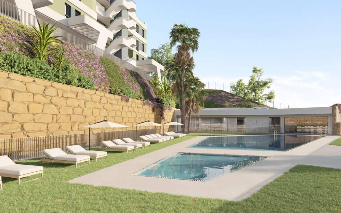 Апартамент с двумя спальнями в Михасе, 91.52 кв.м с террасой