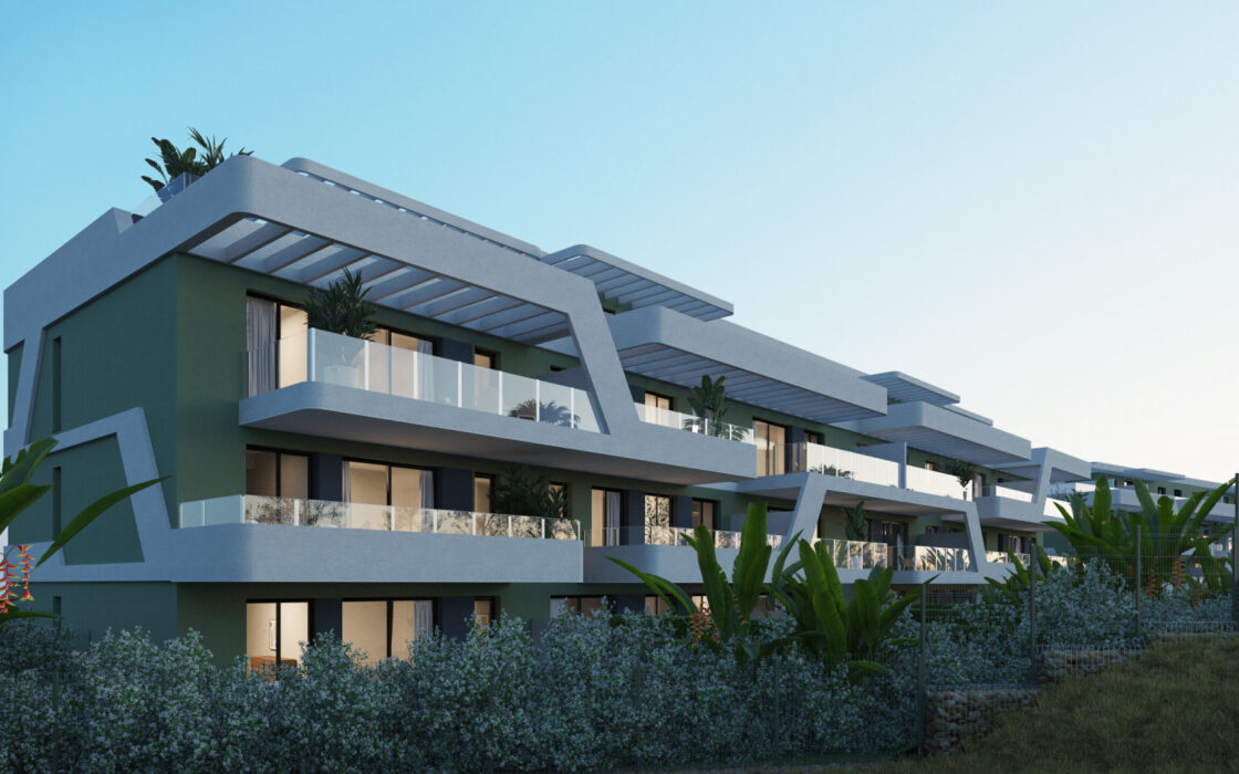 Апартамент с двумя спальнями в Михасе, 91.52 кв.м с террасой