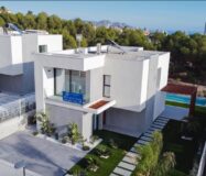 Вілли в Сьєрра Кортина з видом на море та басейном