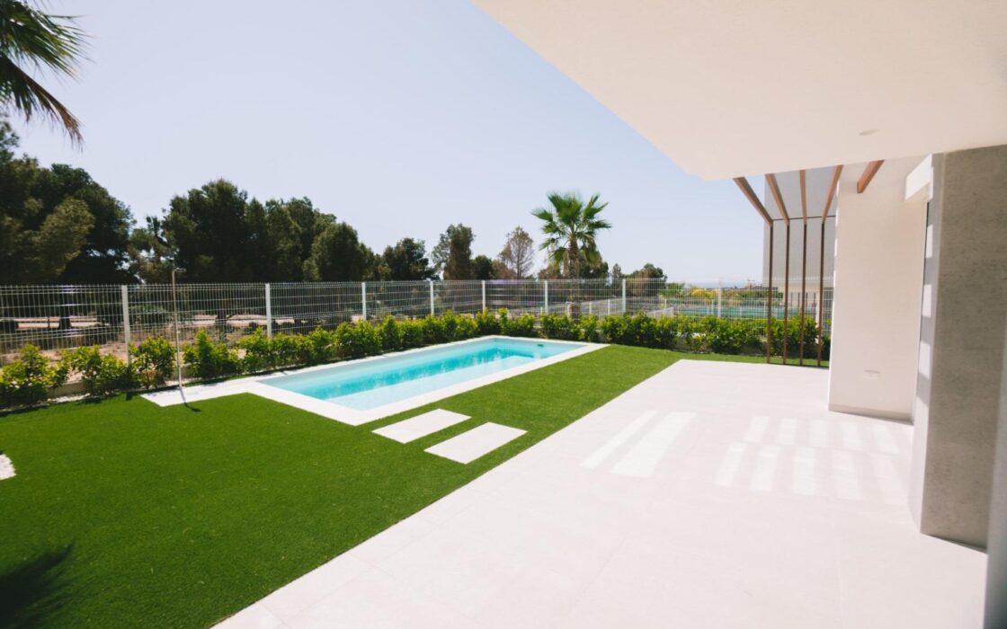 Вілли в Сьєрра Кортина з видом на море та басейном