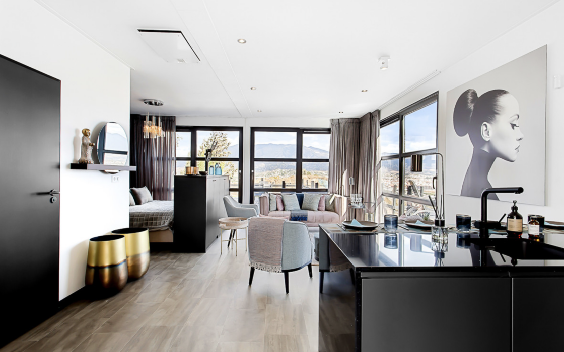 Новая квартира в Михасе с 4 спальнями и видом на море