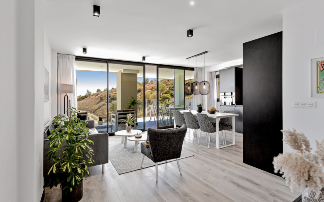 Новая квартира в Михасе с 4 спальнями и видом на море