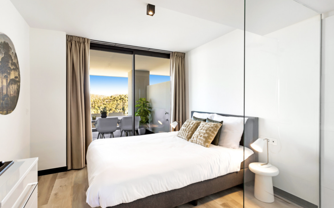 Новая квартира в Михасе с 4 спальнями и видом на море