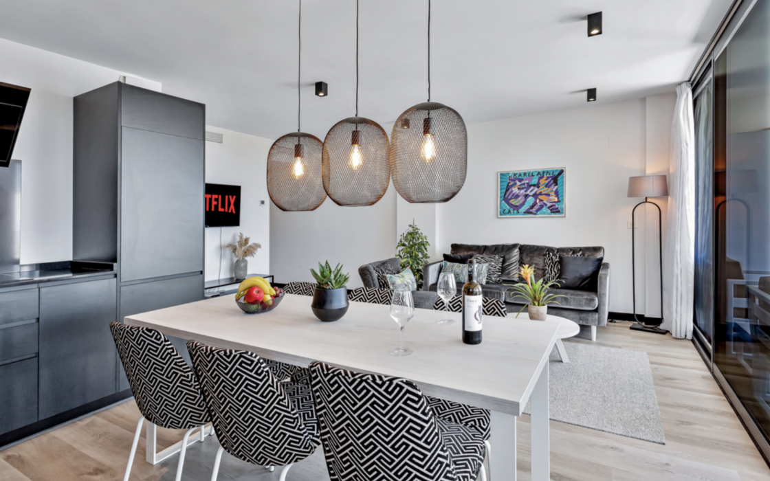 Новая квартира в Михасе с 4 спальнями и видом на море