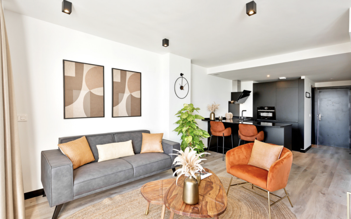 Новая квартира в Михасе с 4 спальнями и видом на море