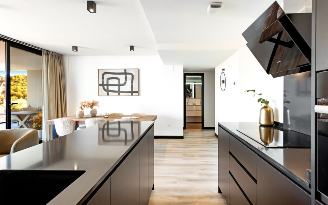 Новая квартира в Михасе с 4 спальнями и видом на море