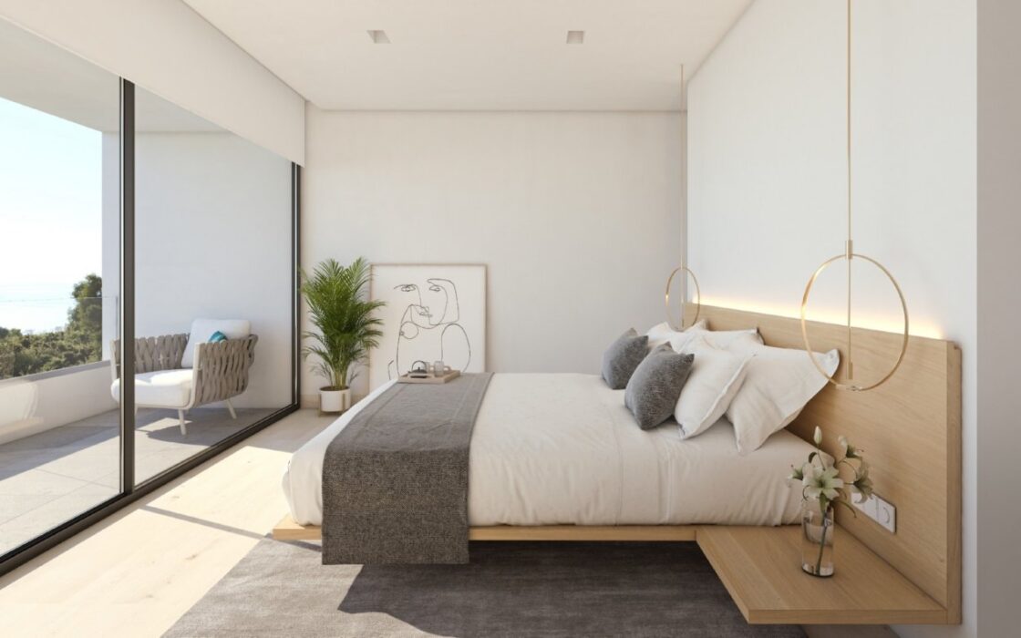 Дом в Альтеа 505 кв.м, 4 спальни, новый, вид на море