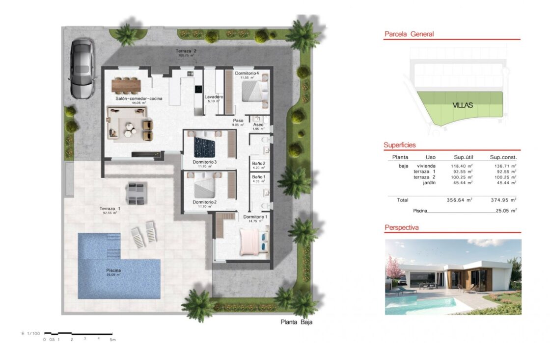 Новые Виллы в Альтона, Мурсия с Бассейном и 3 Спальнями