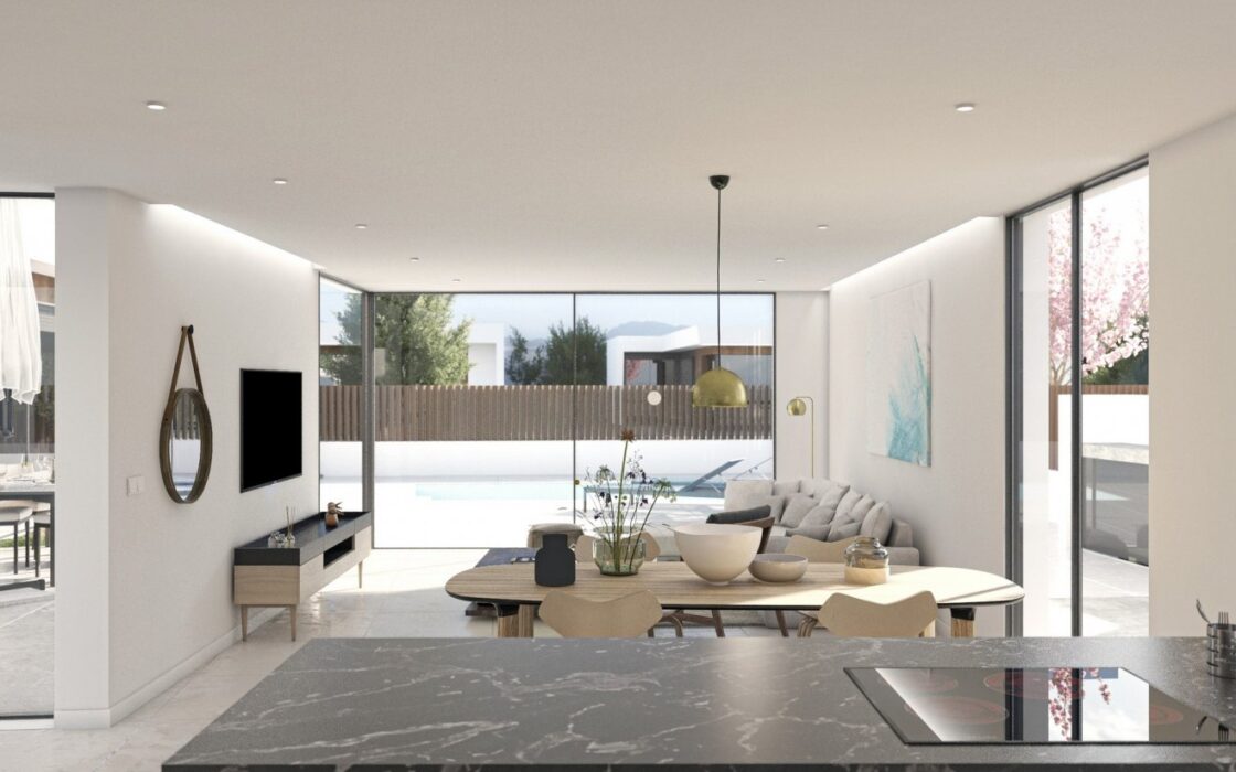 Одноетажні вілли з басейном у Мурсії, 3 спальні