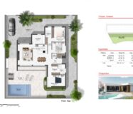 Одноетажні вілли з басейном в Альтані, Мурсія 320 кв.м.