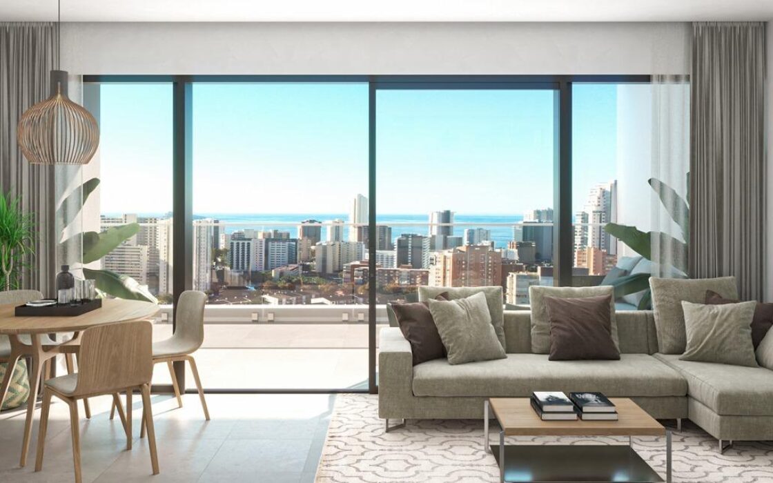 Новые дома в Бенидорме с террасой и паркингом 130 кв.м