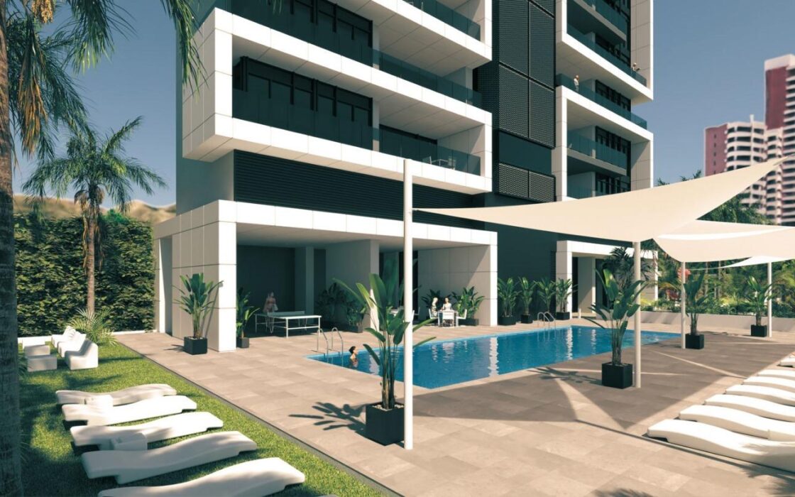 Новые дома в Бенидорме с террасой и паркингом 130 кв.м