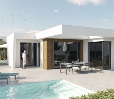 Одноетажні вілли в Мурсії на гольф-курорті з басейном