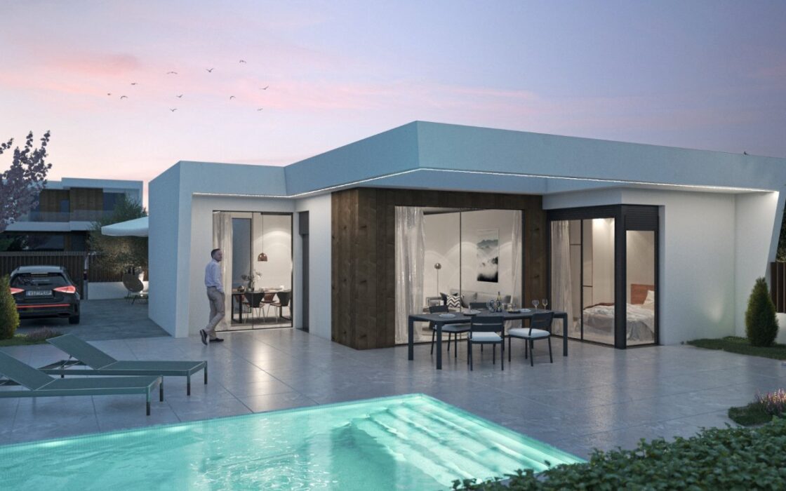 Нові вілли з басейном на гольф-курорті Альтона, Мурсія