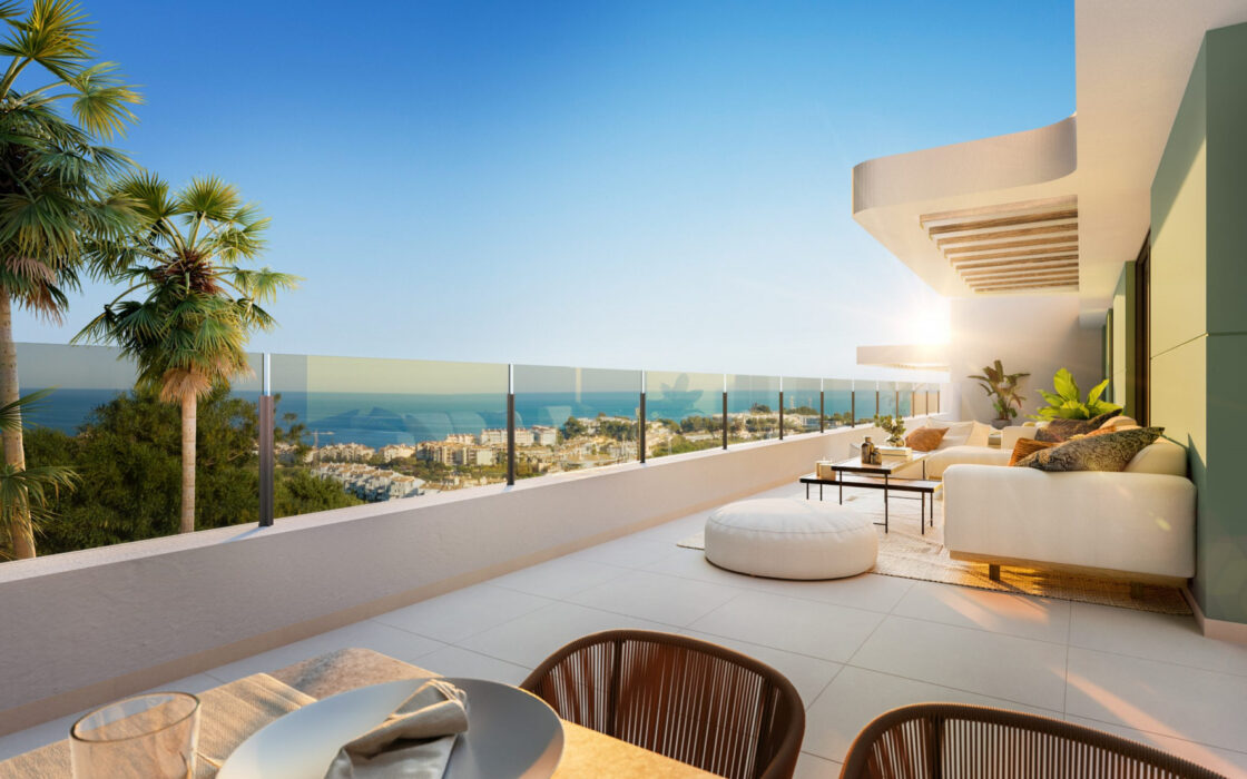 Квартира 3 комнаты в Кала-де-Михас с террасой 104.59 кв.м