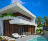 Нові вілли з терасою в Бенихофарі, 3 спальні, 135 кв.м