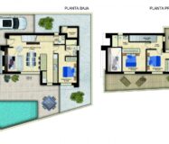 Нові вілли з терасою в Бенихофарі, 3 спальні, 135 кв.м