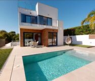 Новые виллы в Ла Нусии с террасой и бассейном 141 кв.м