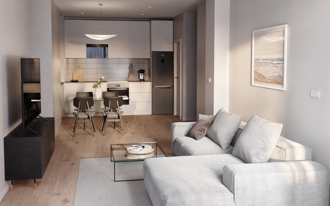 Трехкомнатная квартира в центре Малаги с террасой 137 кв.м