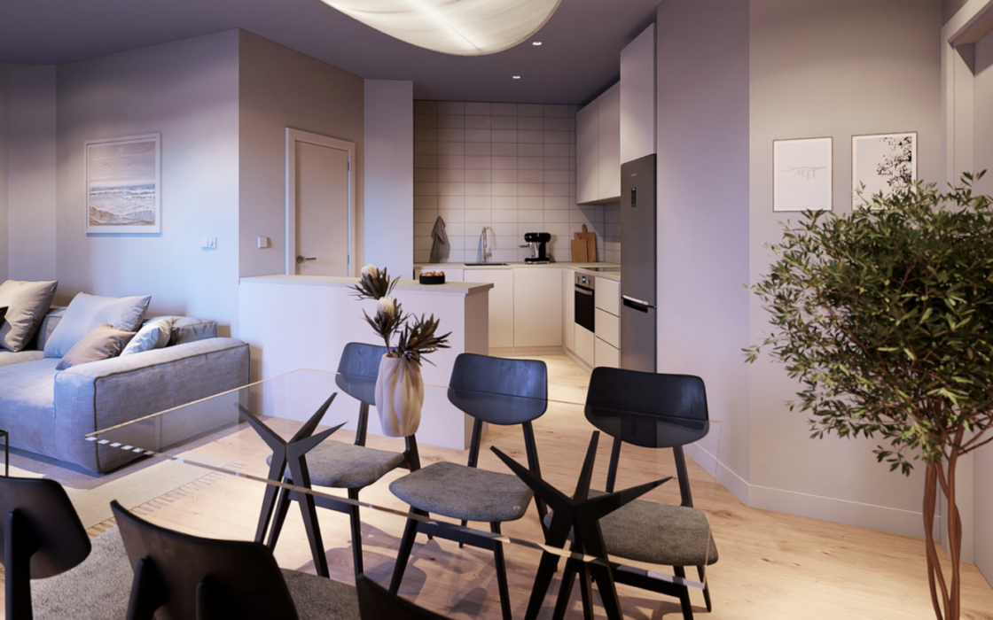 Трехкомнатная квартира в центре Малаги с террасой 137 кв.м