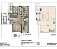 Нові вілли з терасою в Сан-Мігель-де-Салінас 3 спальні 144 кв.м