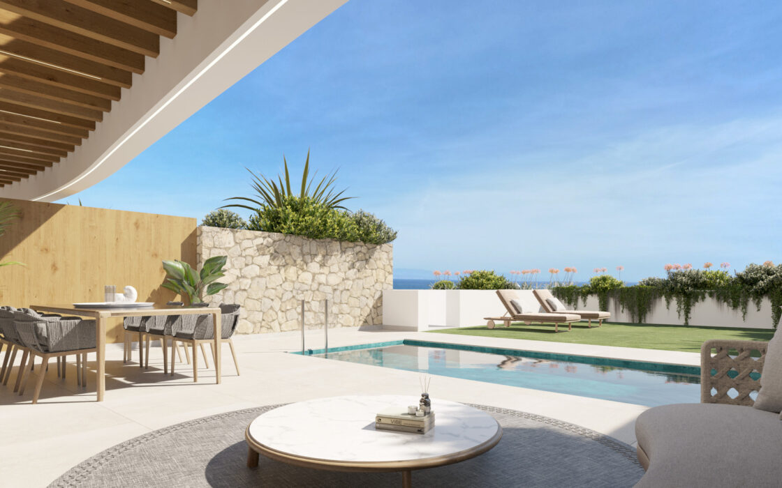 Квартира с террасой в Михас-Коста 3 комнаты 92 кв.м