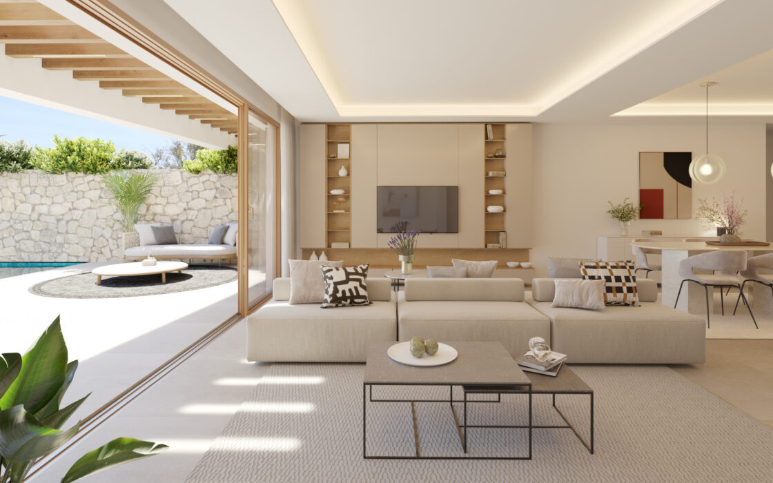 Квартира с террасой в Михас-Коста 3 комнаты 92 кв.м