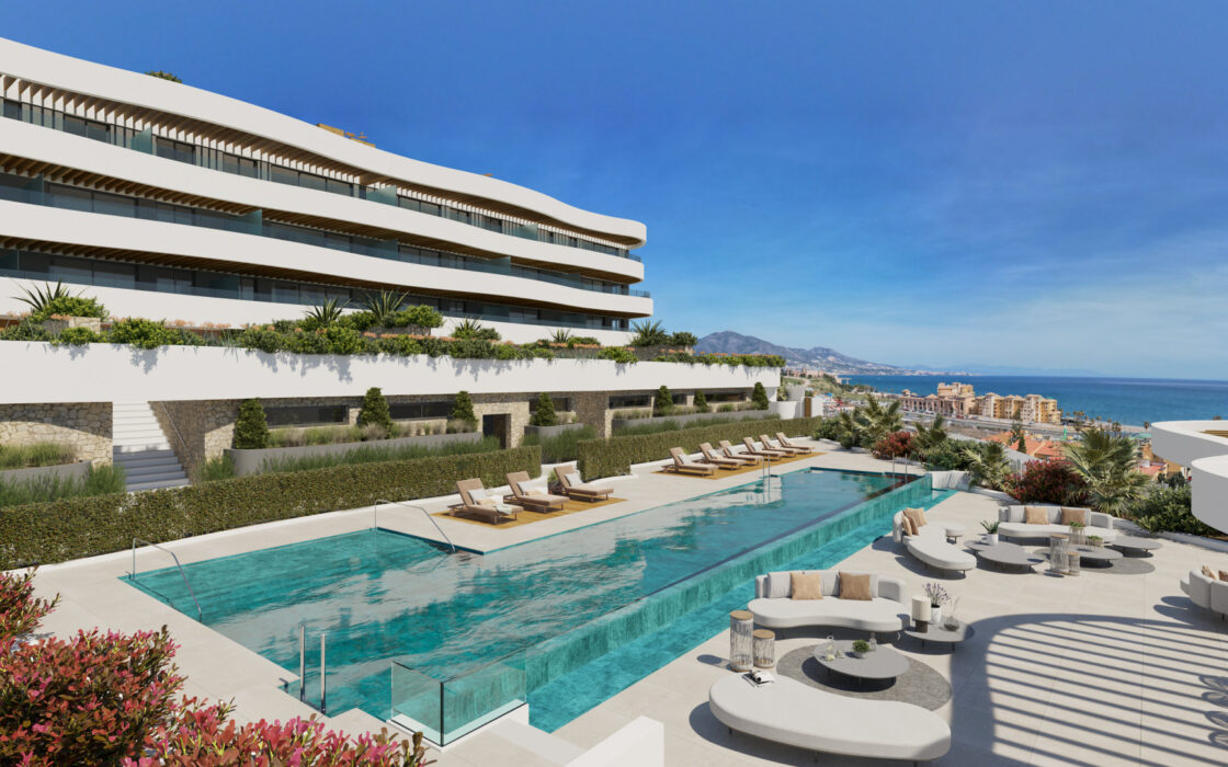 Квартира с террасой в Михас-Коста 3 комнаты 92 кв.м