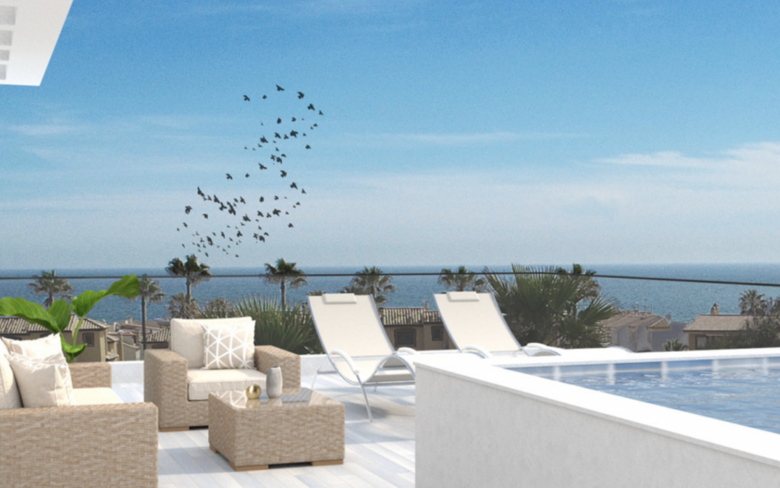 Новая квартира с террасой в Касаресе, 104 кв.м, 2 спальни