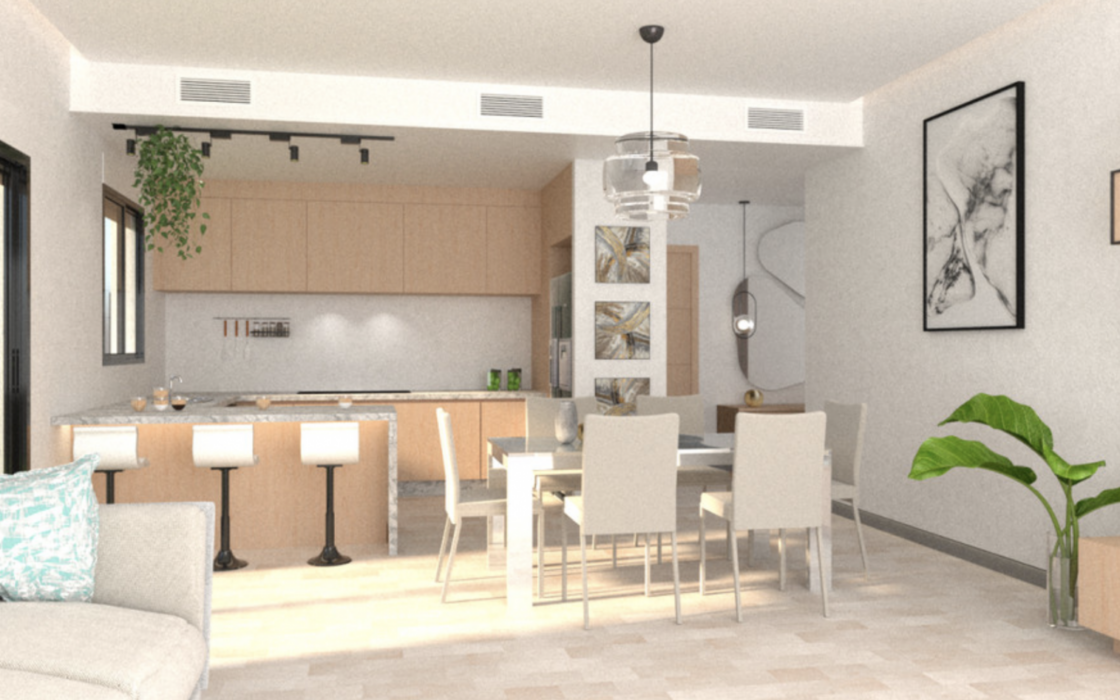 Новая квартира с террасой в Касаресе, 104 кв.м, 2 спальни