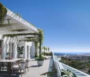 Новая квартира с террасой и двумя спальнями в Михас-Коста