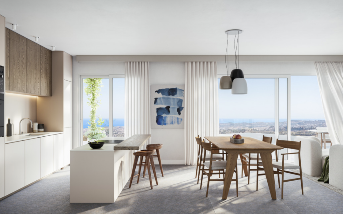 Новая квартира с террасой и двумя спальнями в Михас-Коста