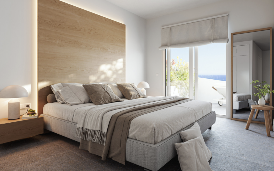 Новая квартира с террасой и двумя спальнями в Михас-Коста