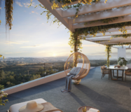 Новая квартира с террасой и двумя спальнями в Михас-Коста