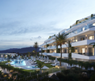 Новая квартира с террасой и двумя спальнями в Михас-Коста