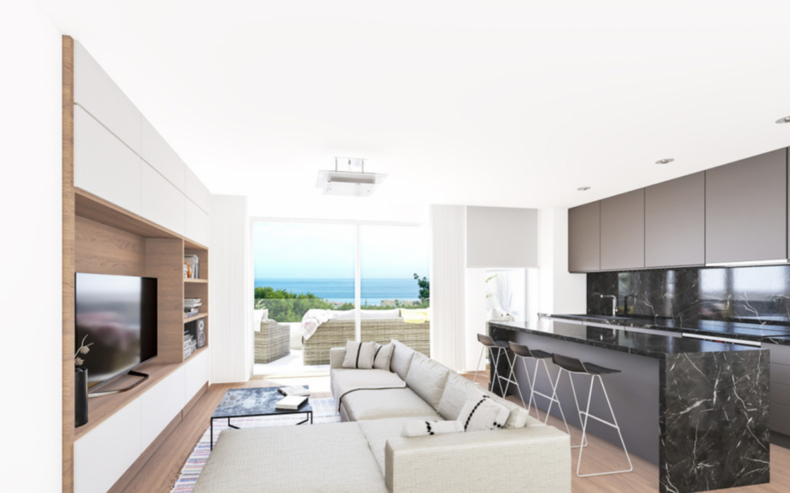 Новая квартира с двумя спальнями в Торремолиносе 112 кв.м у моря