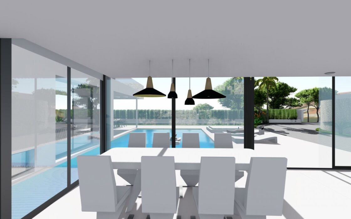 Будинок в Кальпе 369 кв.м з терасою та видом на море