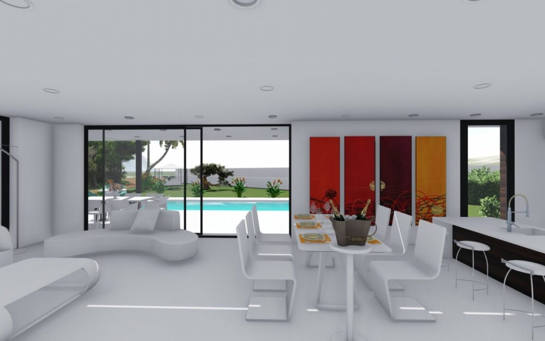 Будинок в Кальпе 265 кв.м з видом на море та басейном