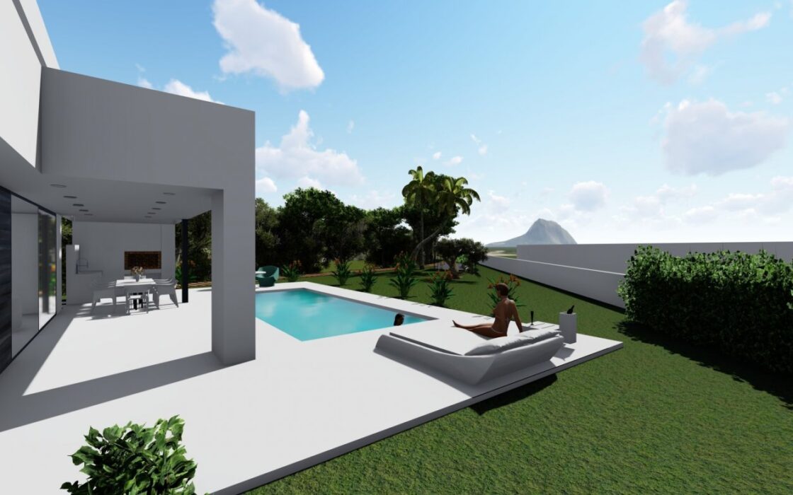 Будинок в Кальпе 265 кв.м з видом на море та басейном