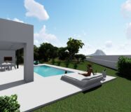 Будинок в Кальпе 265 кв.м з видом на море та басейном