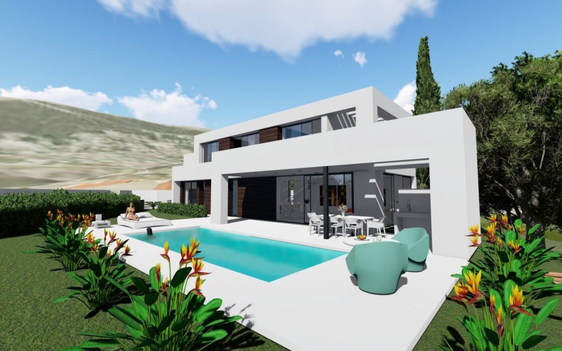 Будинок в Кальпе 265 кв.м з видом на море та басейном