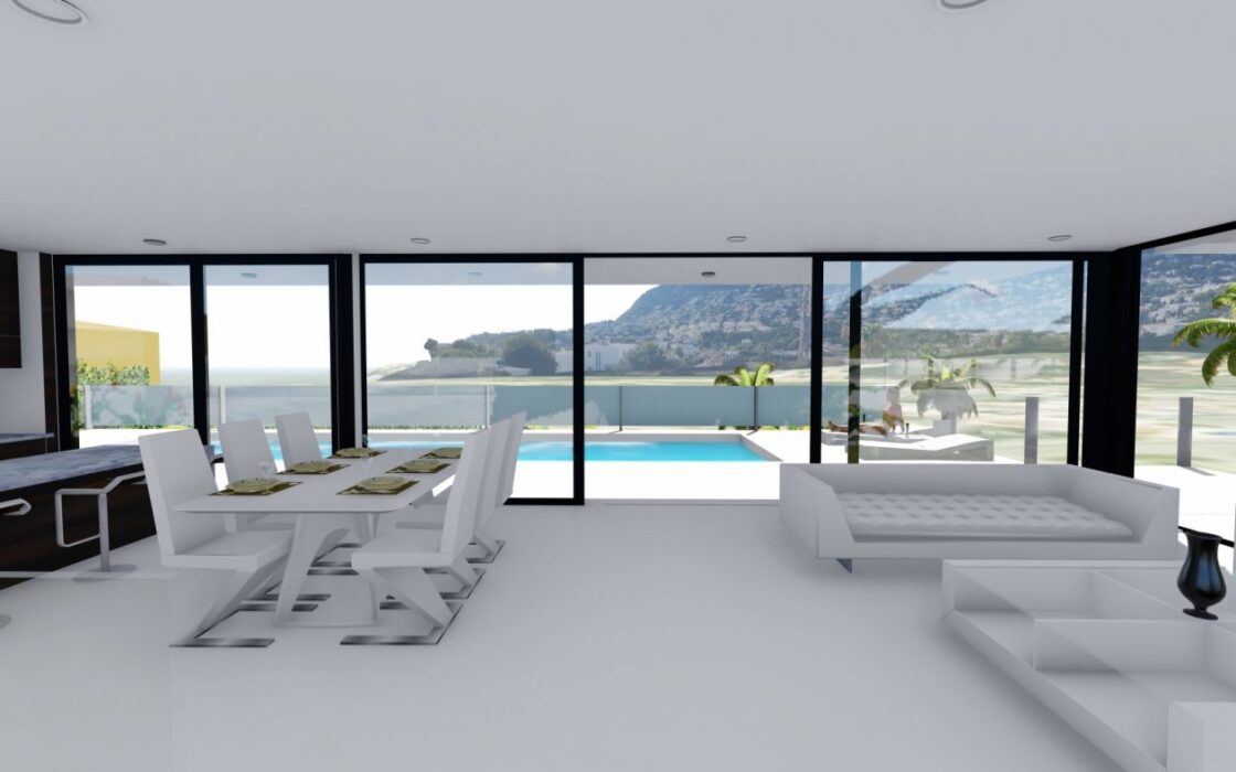 Будинок в Кальпе 409 кв.м з терасою та видом на море