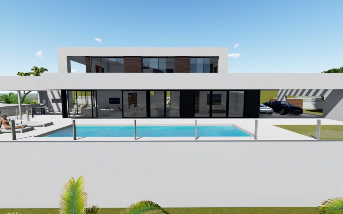 Будинок в Кальпе 409 кв.м з терасою та видом на море