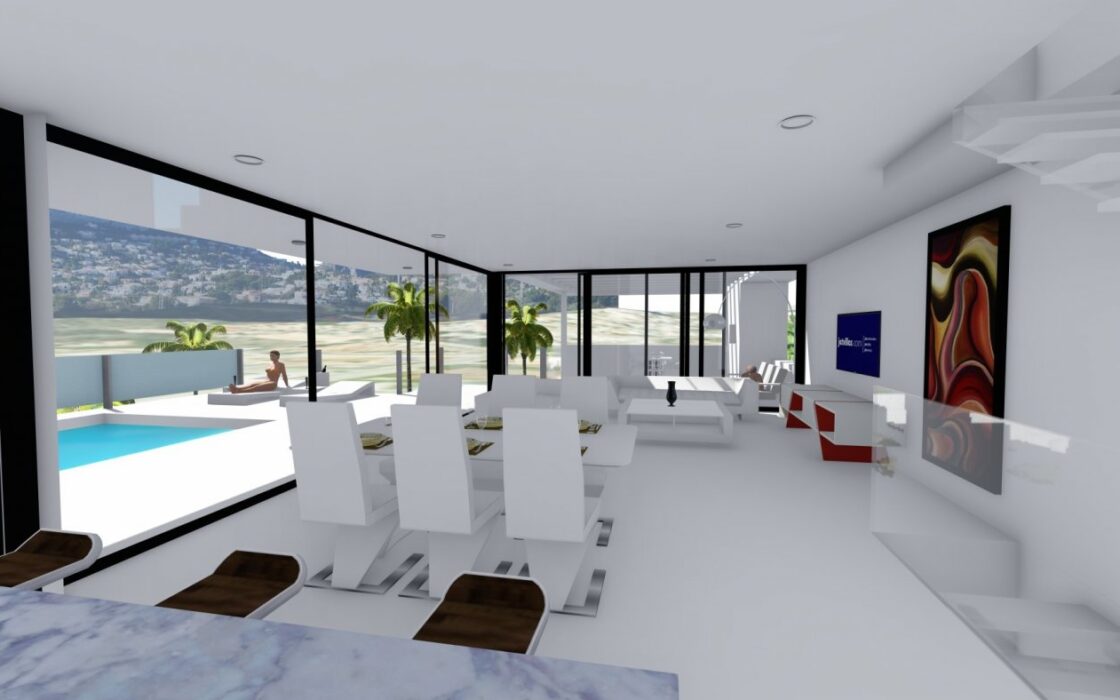 Будинок в Кальпе 409 кв.м з терасою та видом на море