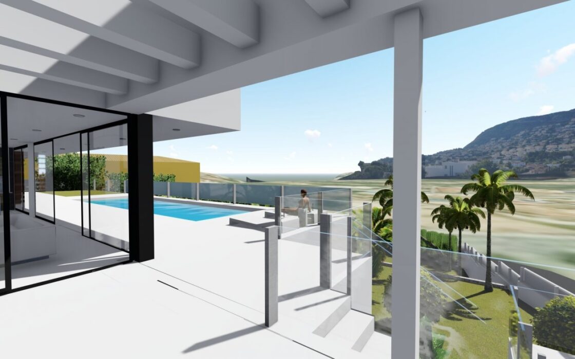 Будинок в Кальпе 409 кв.м з терасою та видом на море