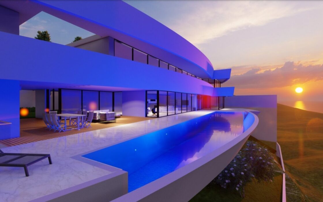 Будинок в Moraira 825 кв.м, 5 кімнат, вид на море, новобудова