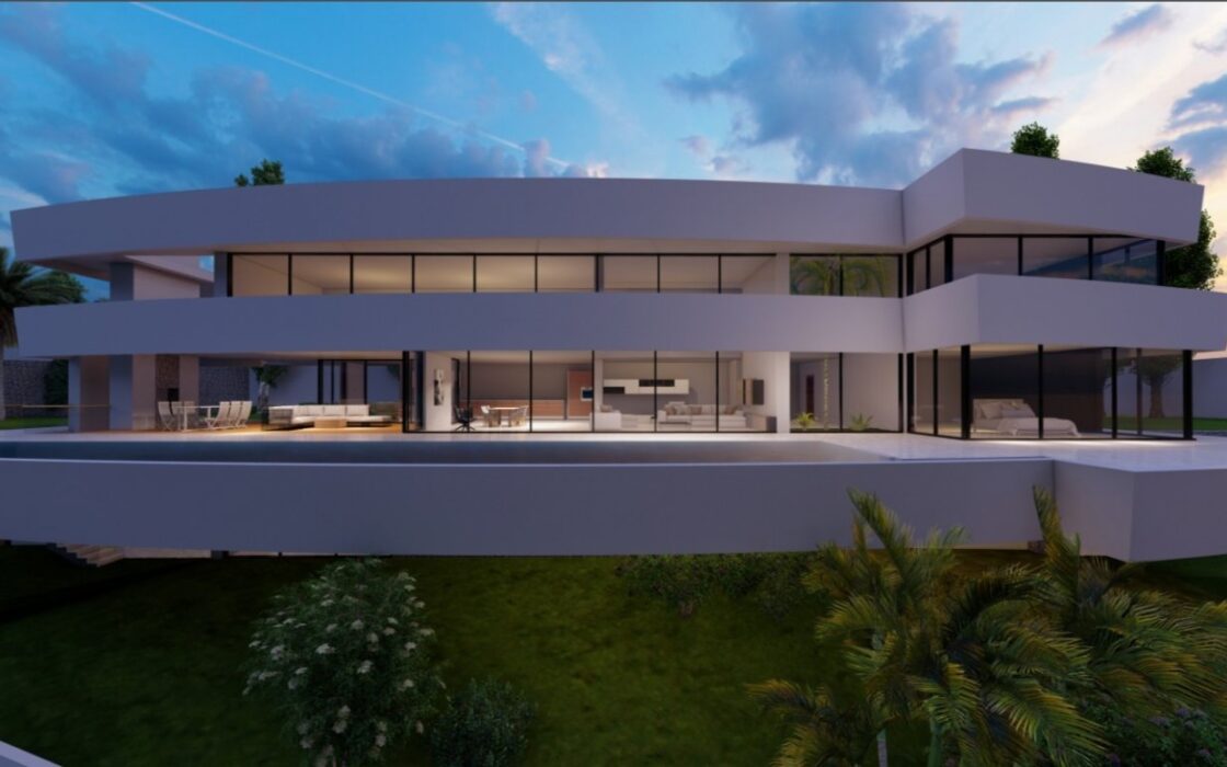 Будинок в Moraira 825 кв.м, 5 кімнат, вид на море, новобудова