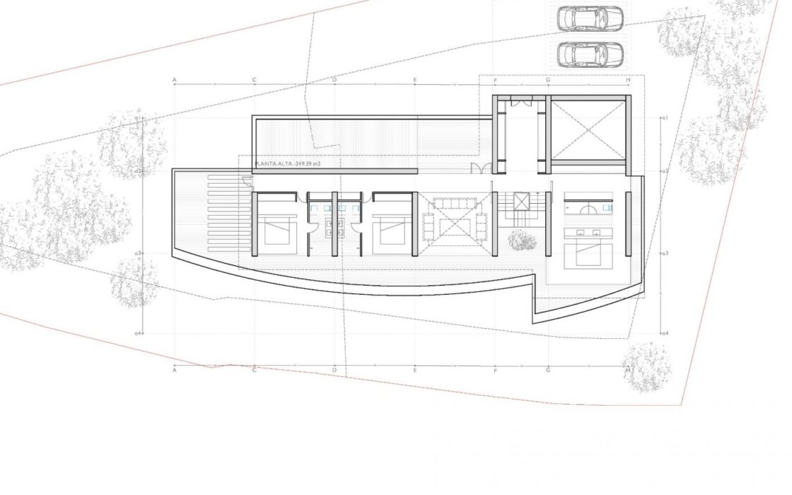 Будинок в Moraira 825 кв.м, 5 кімнат, вид на море, новобудова