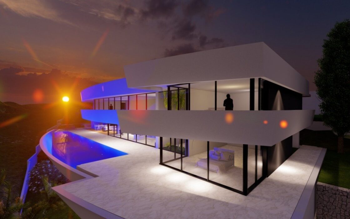 Будинок в Moraira 825 кв.м, 5 кімнат, вид на море, новобудова