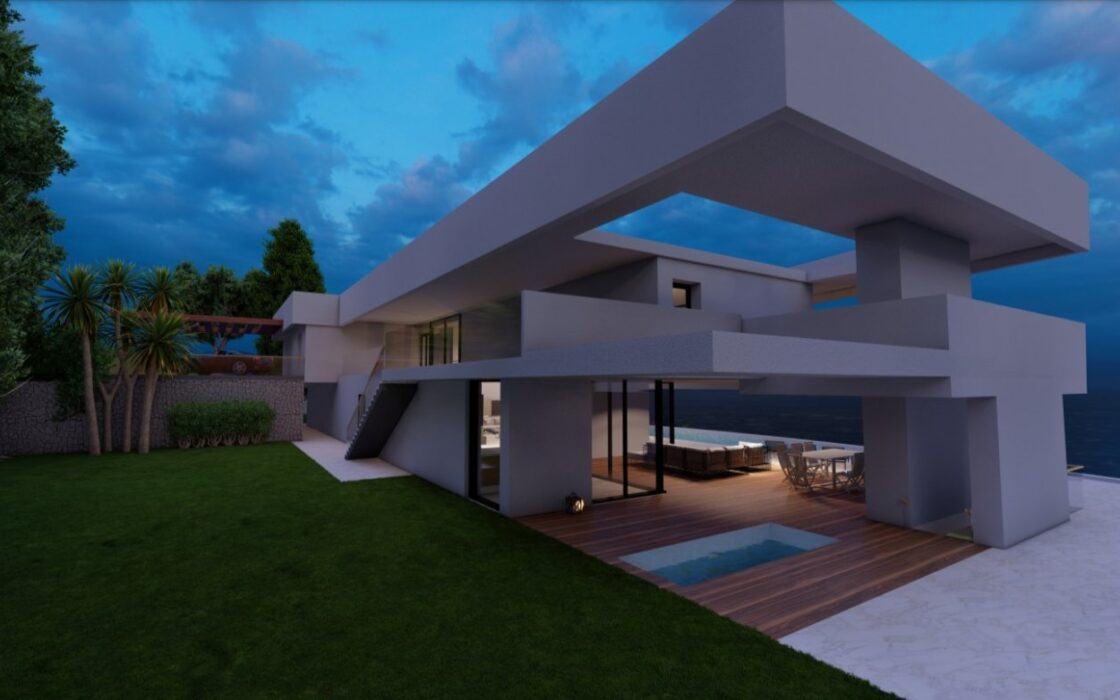 Будинок в Moraira 825 кв.м, 5 кімнат, вид на море, новобудова